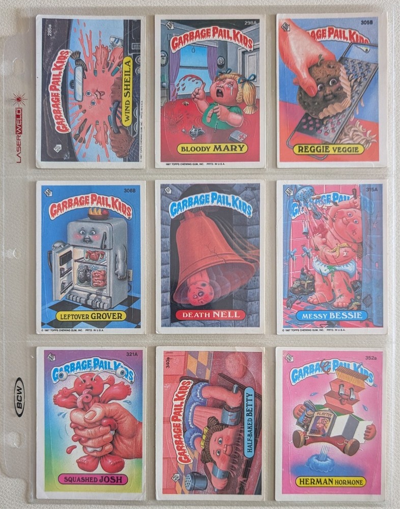 Vintage Garbage Pail Kids Lot of 6 Sets - 36 Collectible Cards