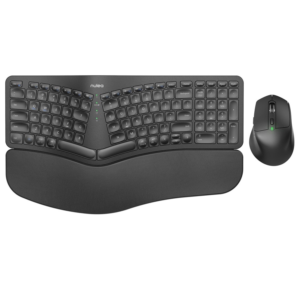 KM75 Advanced Ergonomic Wireless Keyboard and Mouse Combo for Maximum Comfort and Natural Typing Experience