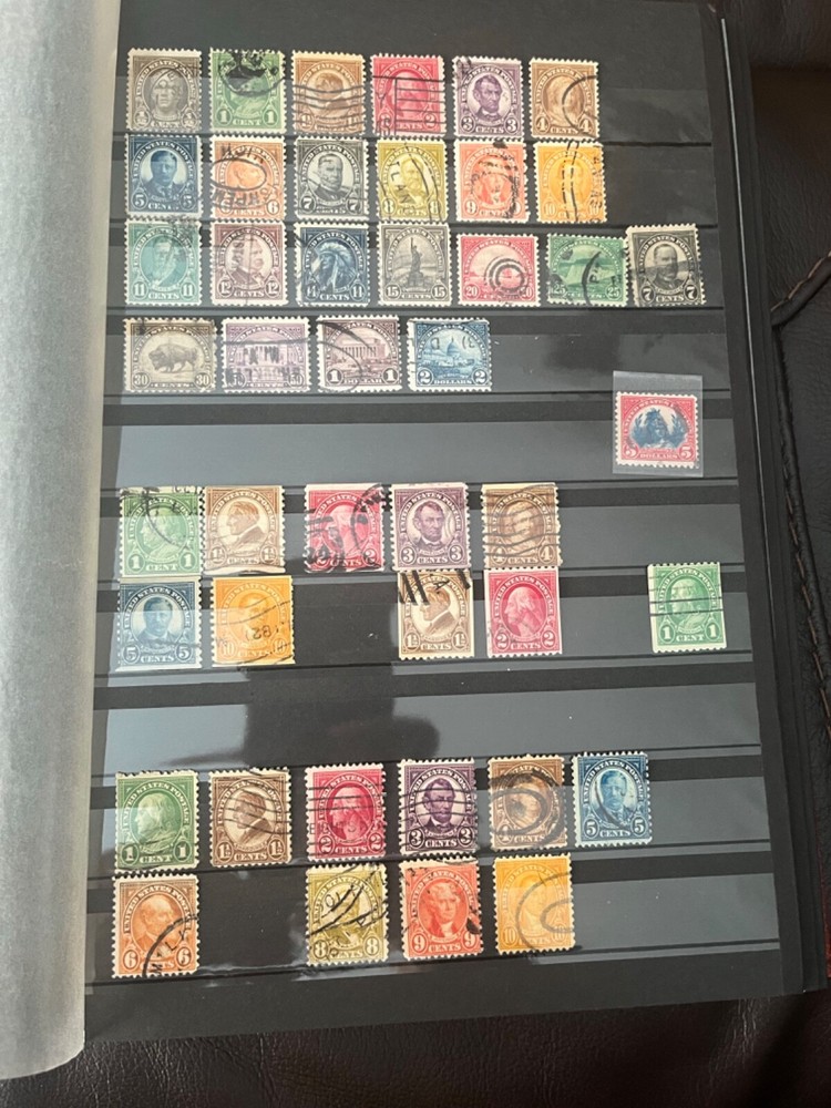 U.S. Vintage Stamp Album Used Stamp Collection