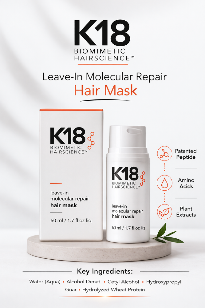 K18 Hair Mask Leave In Molecular Repair Biomimetic Hairscience 50ml 1.7oz