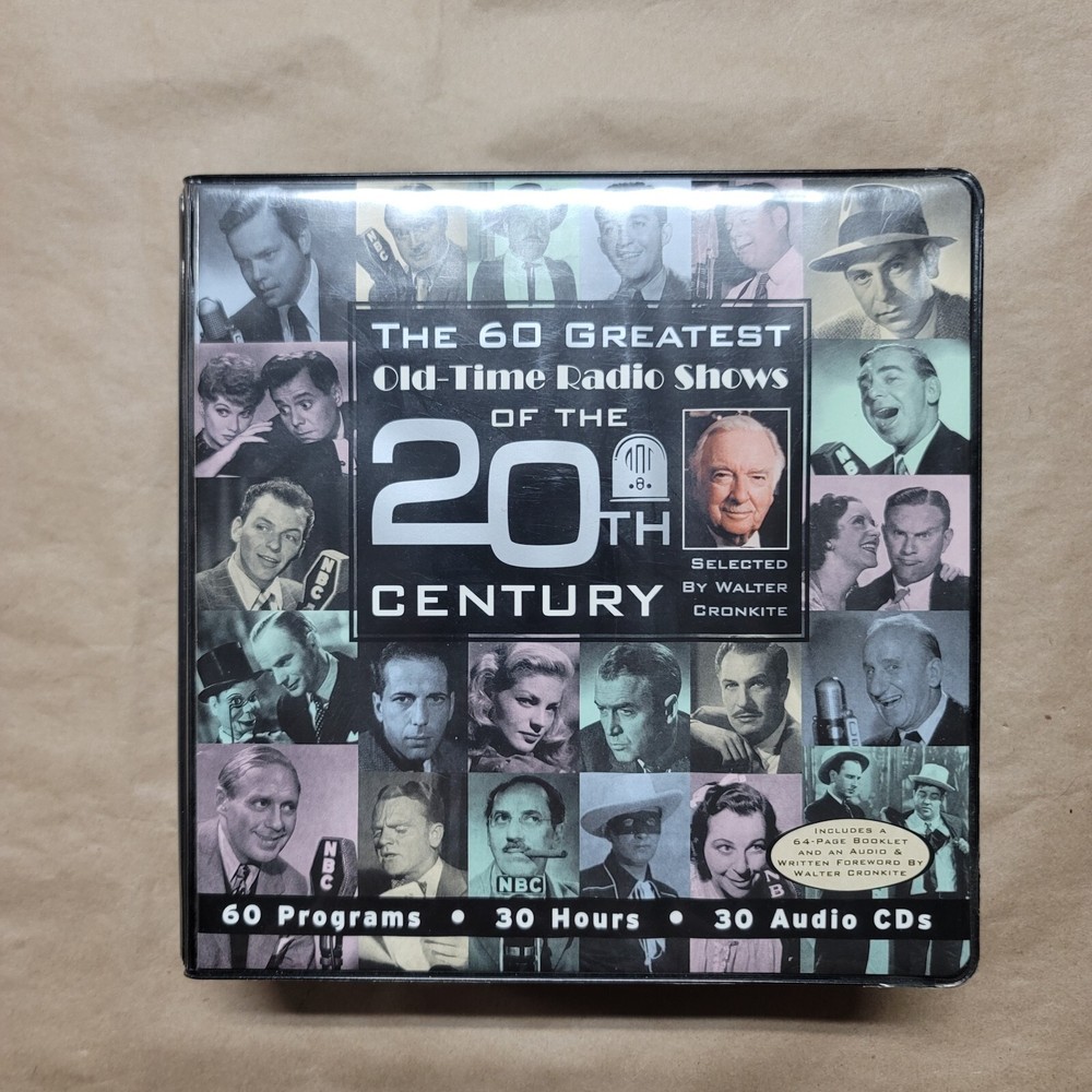 Walter Cronkite's The 60 Greatest Old Time Radio Shows Of The 20th Century (30CD