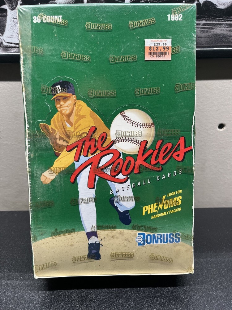 1992 Donruss Rookies Baseball Wax Pack Box 36 Packs