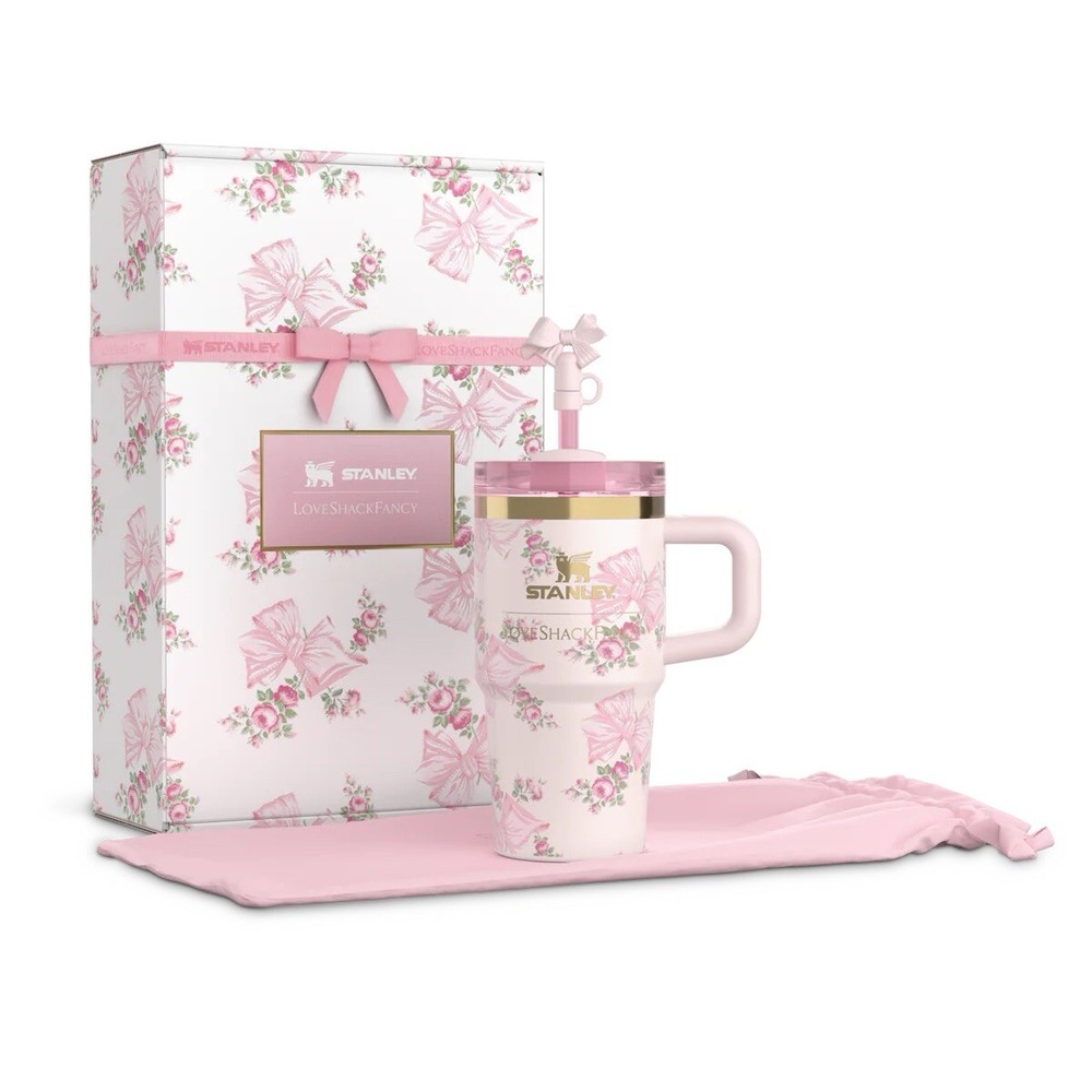 IN HAND Stanley x Love Shack Fancy Tumbler 20oz “Rosa Beaux Pink” Quencher