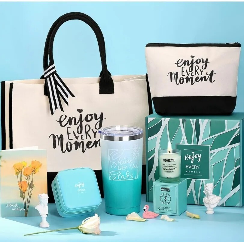 Valentines Day Gift With Jewelry Box Tumbler, Bath Bomb, Candle +2 FREE GIFTS-image