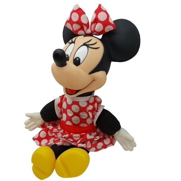 Disney Mouseketoys Minnie Mouse rubber faced vintage 15