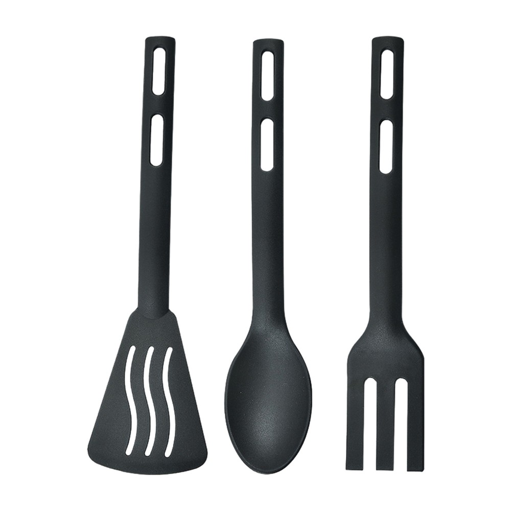 Kitchen Spatula Silicone Utensils Set of 3 Heat Resistant Rubber for Baking Cook