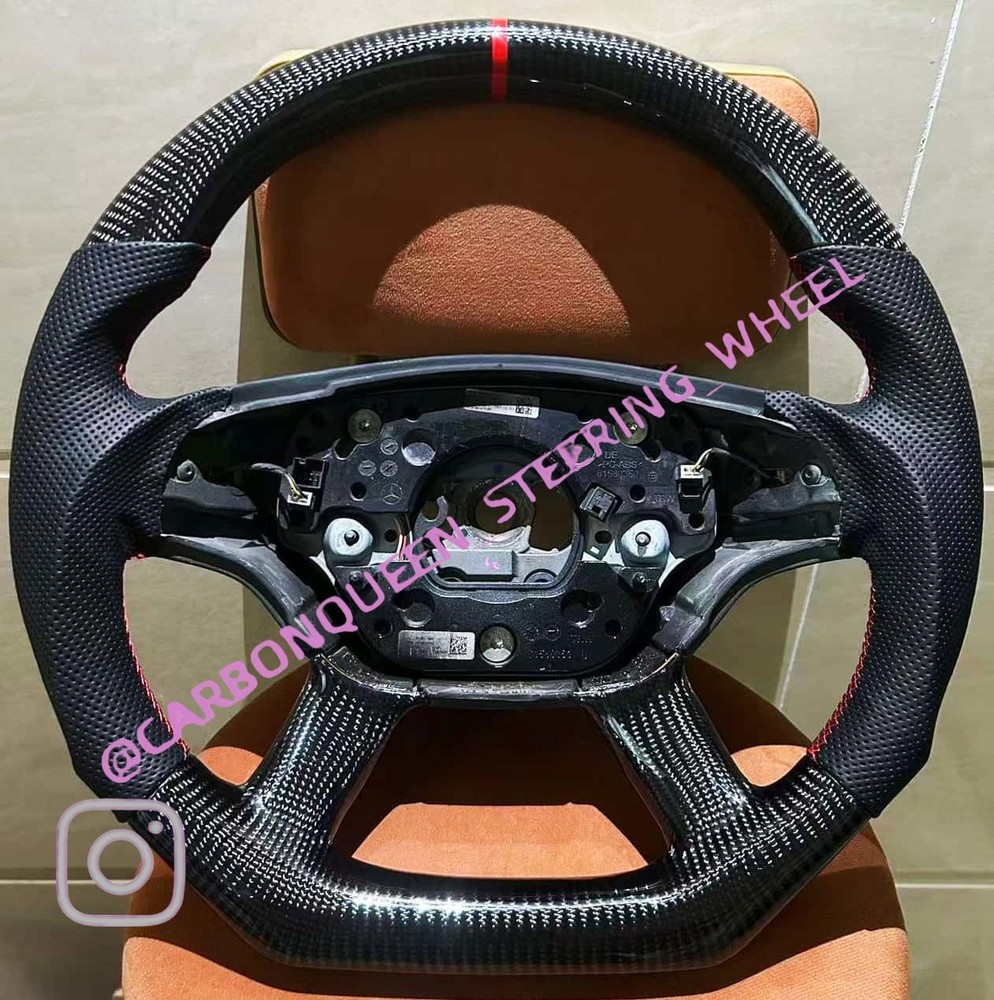Mercedes BENZ  W221/S65 AMG/CL550/CL63/S63 CARBON FIBER STEERING WHEEL  07-10YS