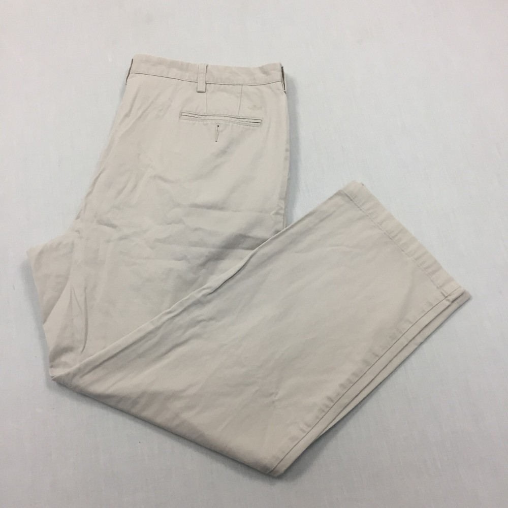 Dockers D4 Chino Trousers Cotton Pants Relaxed Fit Mens Size 42W 32L Beige
