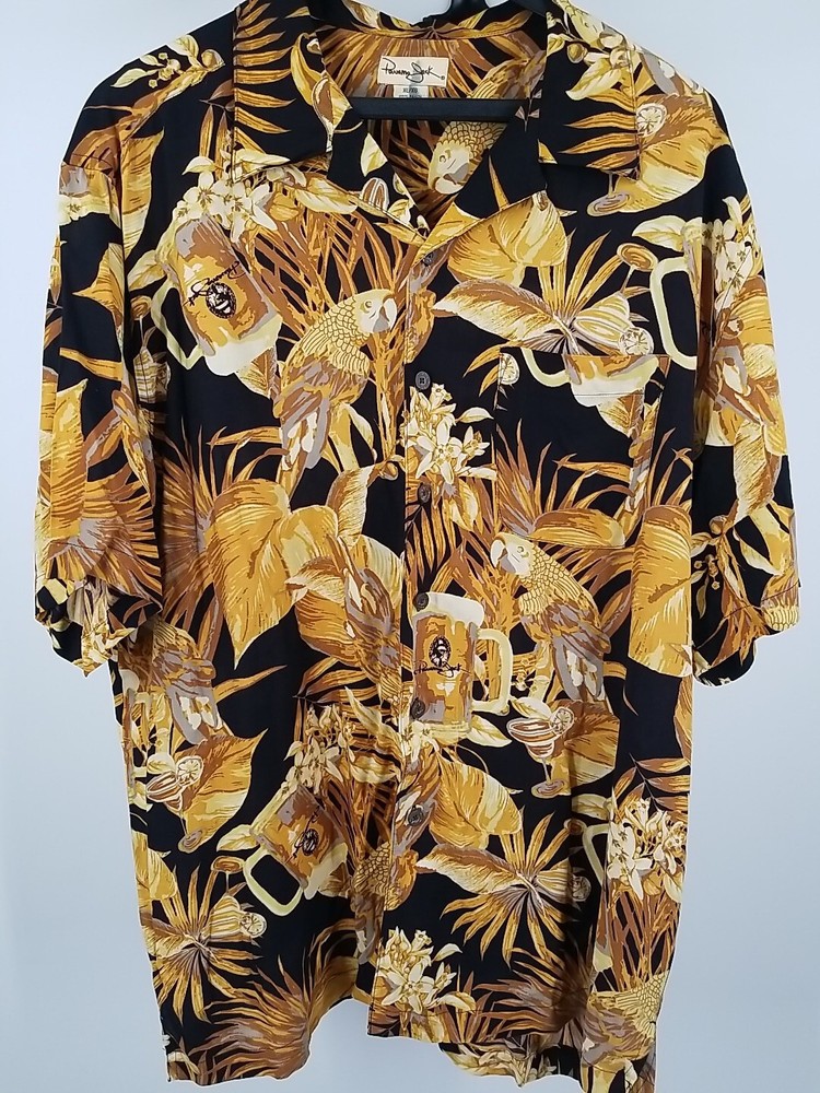 Panama Jack Button Up Short Sleeve Hawaiian Shirt Mens XL