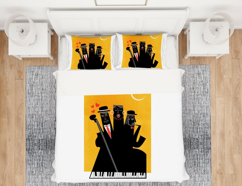 3D Black Man A050 Bed Pillowcases Quilt Duvet Cover Boris Draschoff Zoe