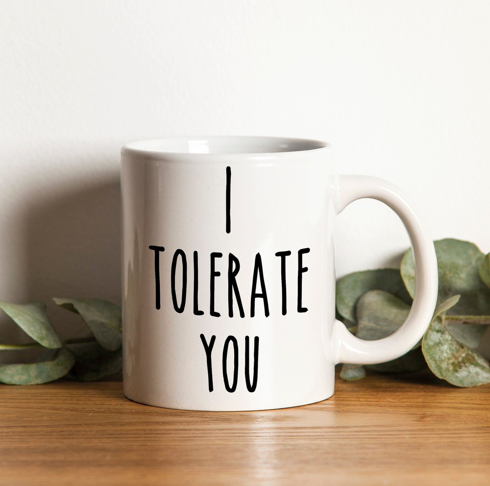 Funny Valentine Gifti Tolerate You Mug Funny Gift For Husband Anniversary Gifts