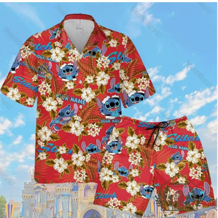 Halloween Stitch Beach 3D HAWAII SHIRT HALOWEEN GIFT BEST PRICE CHRISTMAS GIFT