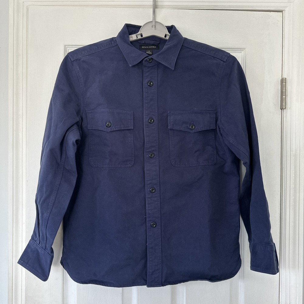 Banana Republic Coat Blue Cotton Winter Jacket