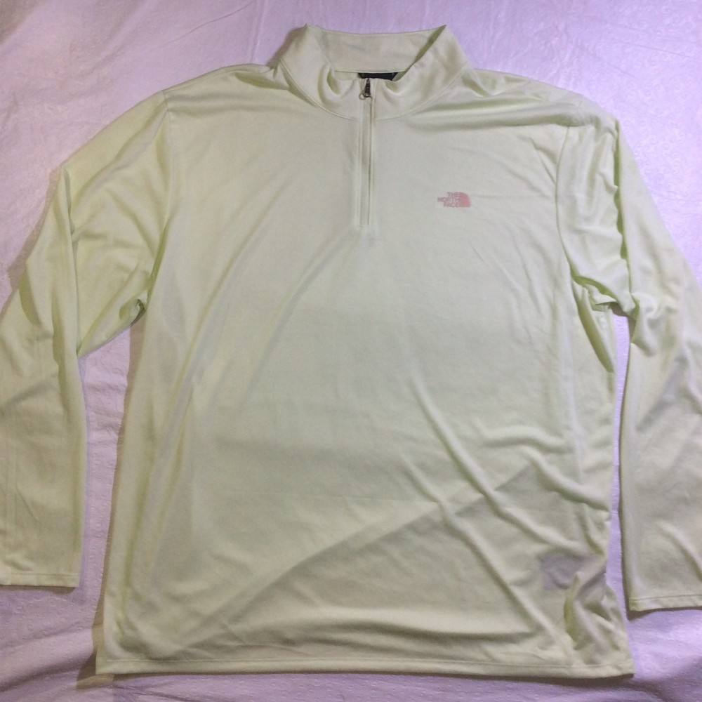 The North Face Men 2XL Elevation Yellow Long Sleeve Active Pullover