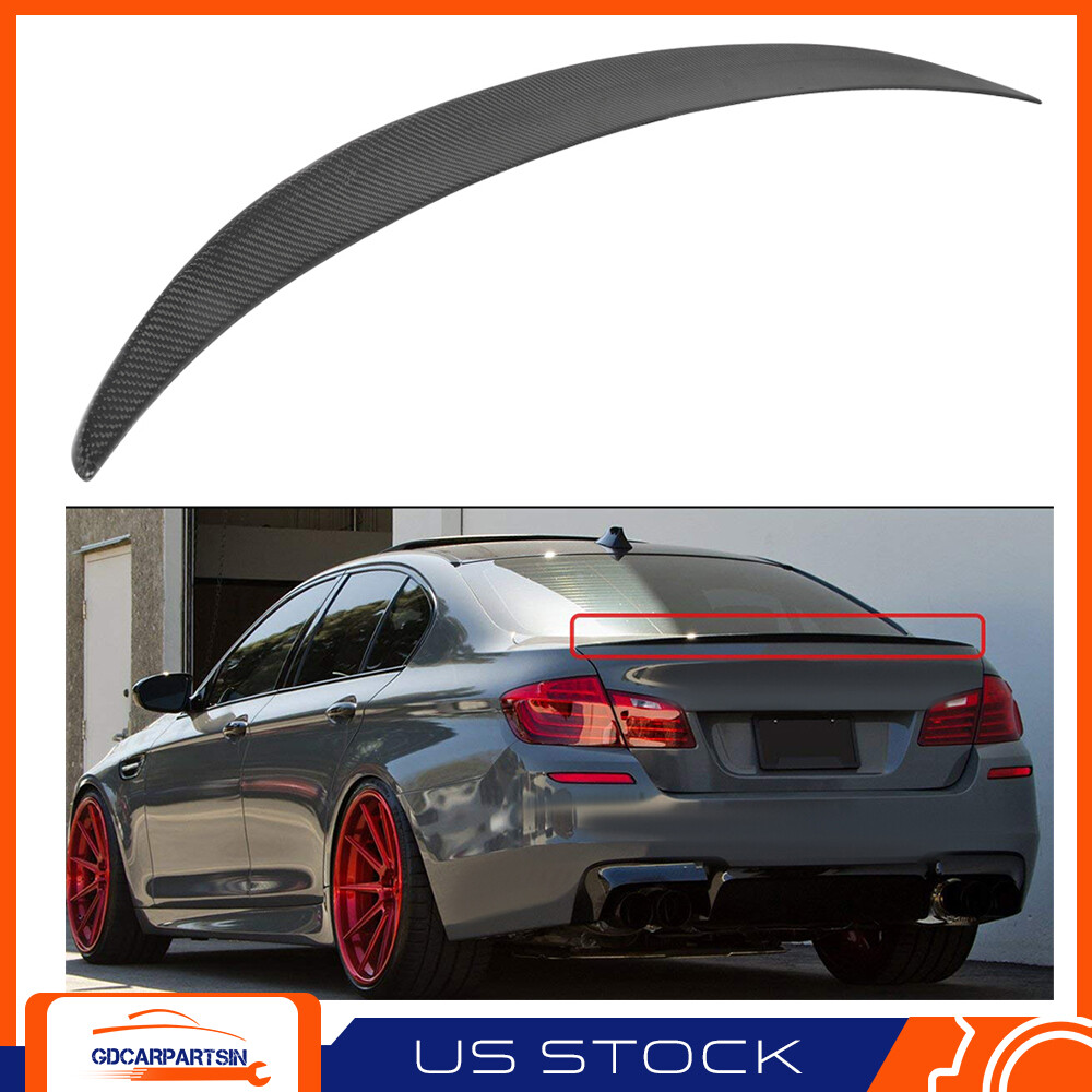 Spoiler Wing Fiber Fits 2011-2016 BMW F10 5 Series 535i 528i M5 Style Carbon