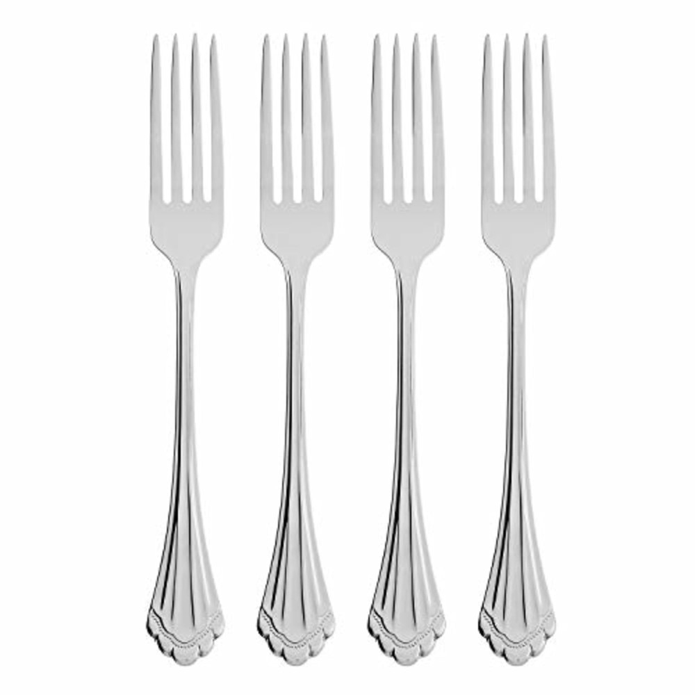 Marquette Fine Flatware Dinner Forks, Set of 4