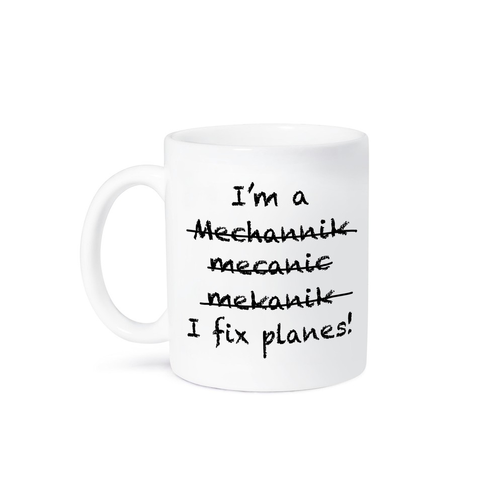 3dRose Mechanic Mug - I Fix Planes Design