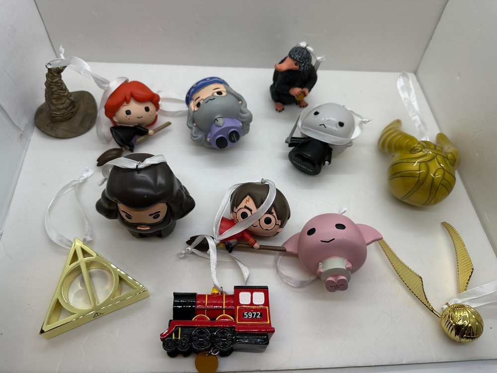Lot of 12 Different Hallmark Harry Potter Christmas Ornaments