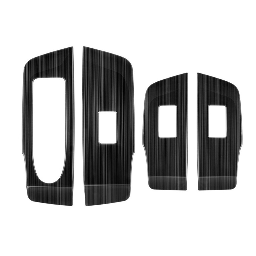 Car Stainless Steel Window Glass Lift Button Switch Cover Trim Door Armrest8237