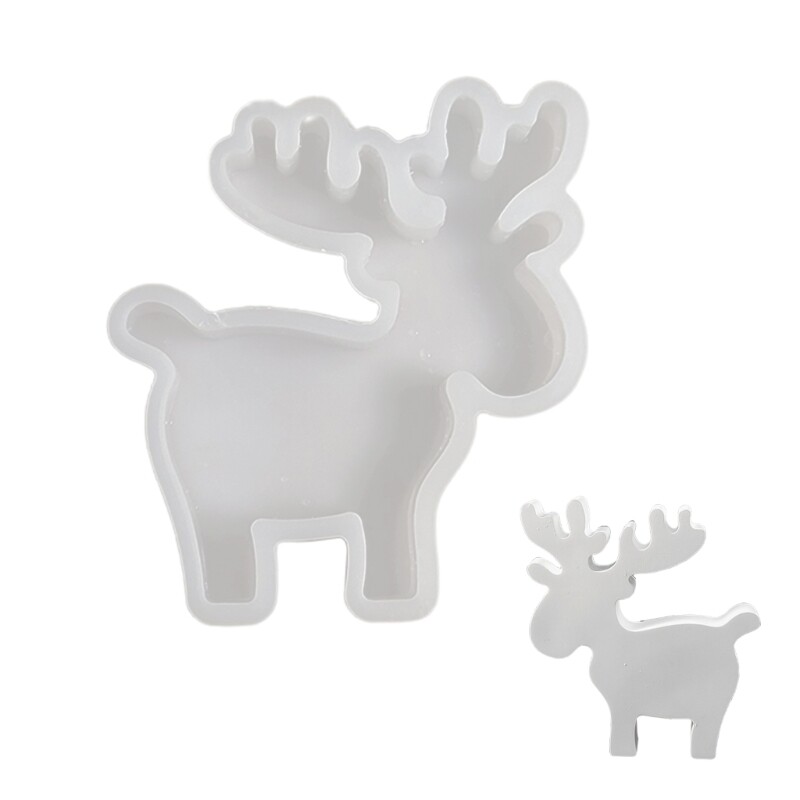 Christmas Elk Resin Silicone Cement Silicone Molds for Epoxy Resin Project