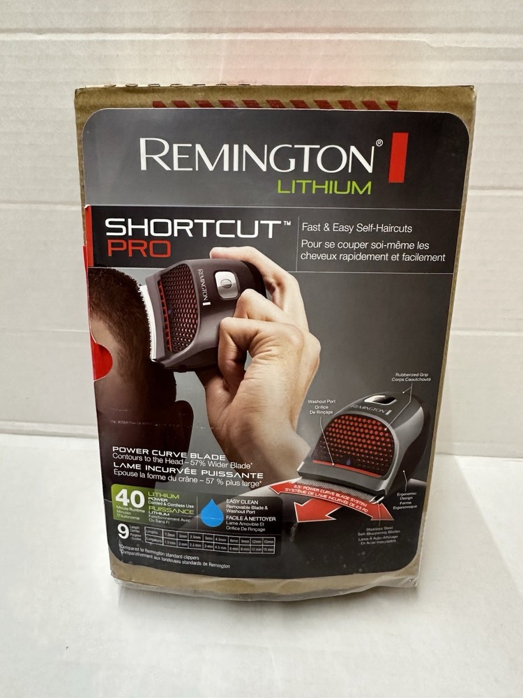 Remington Shortcut Pro Waterproof Cordless Self-Haircut Trimmer Kit - New