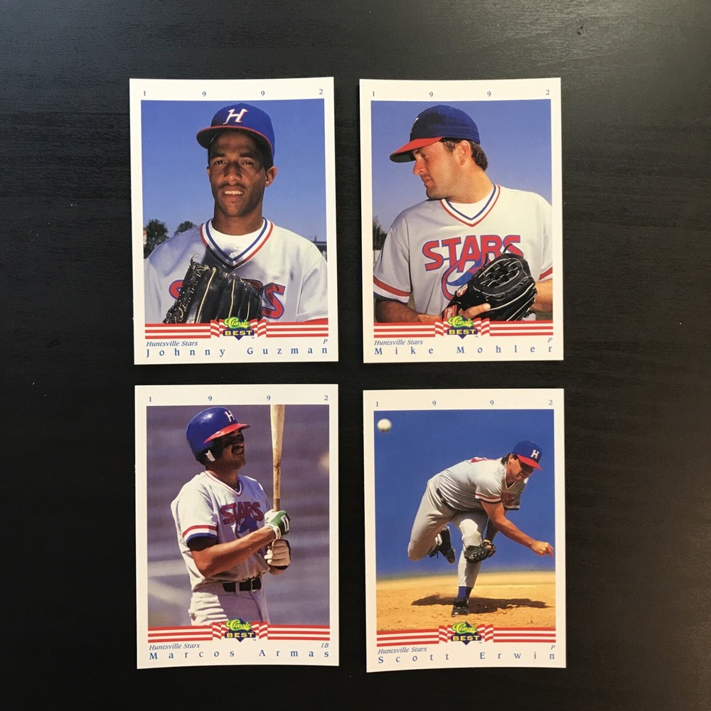 4 CARD LOT - 1992 CLASSIC BEST HUNTSVILLE STARS NM