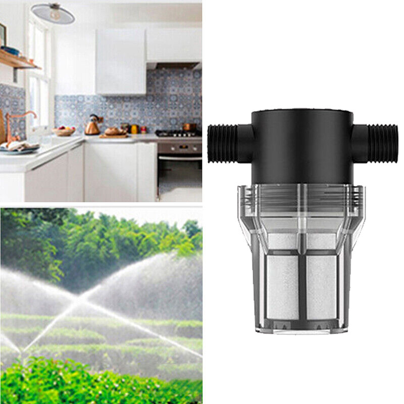 Pond Water Pump Filter Set 40/80 Mesh Strainer Garden Irrigation Hose Connector