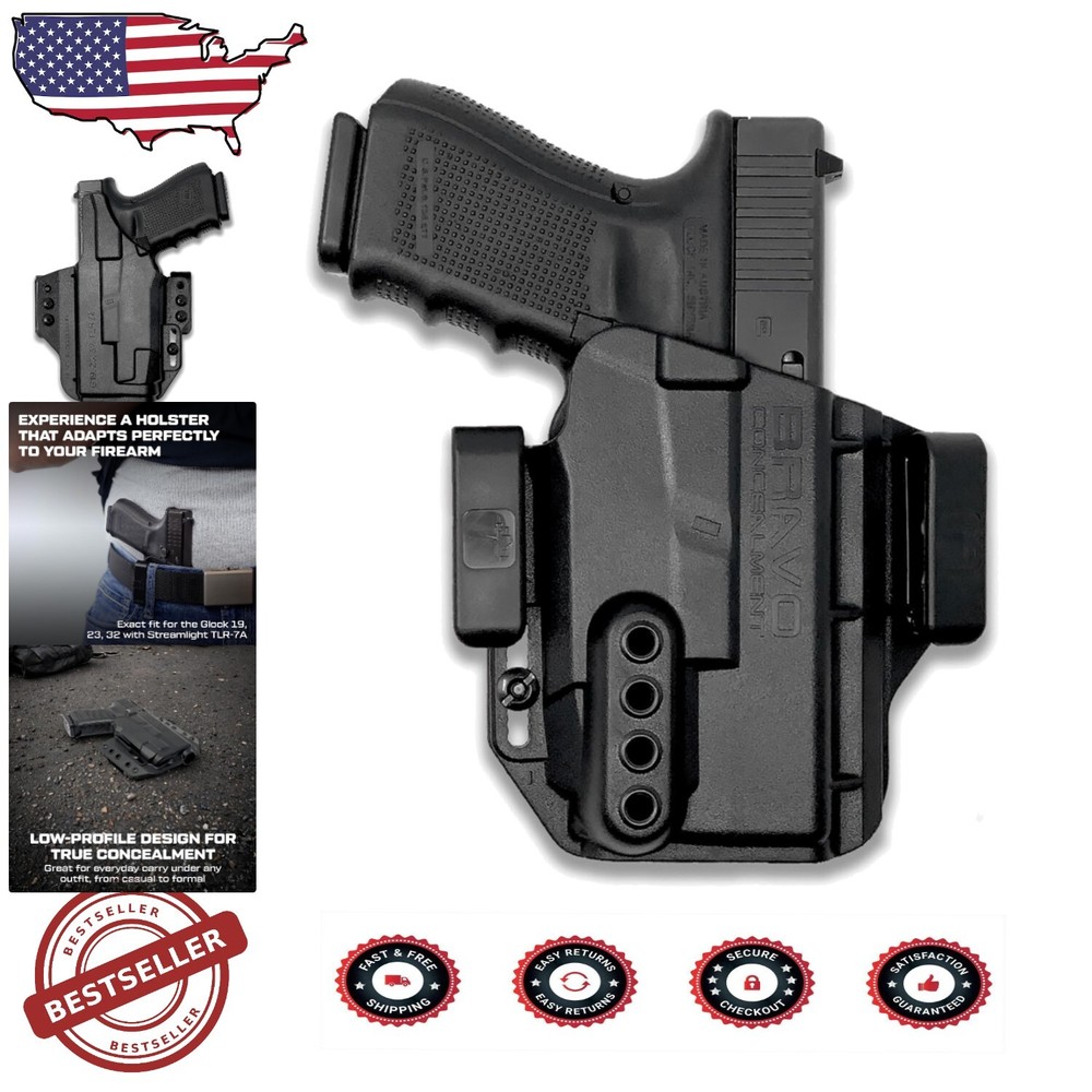 Innovative Glock 19/23/32 Holster with Integrated Mag Pouch for Concealed Carry