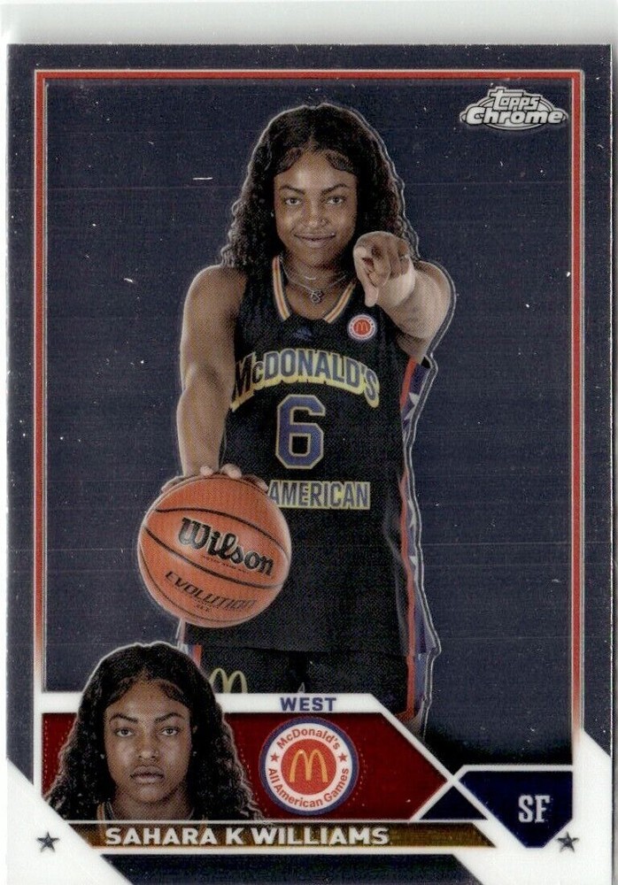 2023-24 CHROME MCDONALD'S ALL AMERICAN SAHARA K WILLIAMS UNIVERSITY OF OKLAHOMA