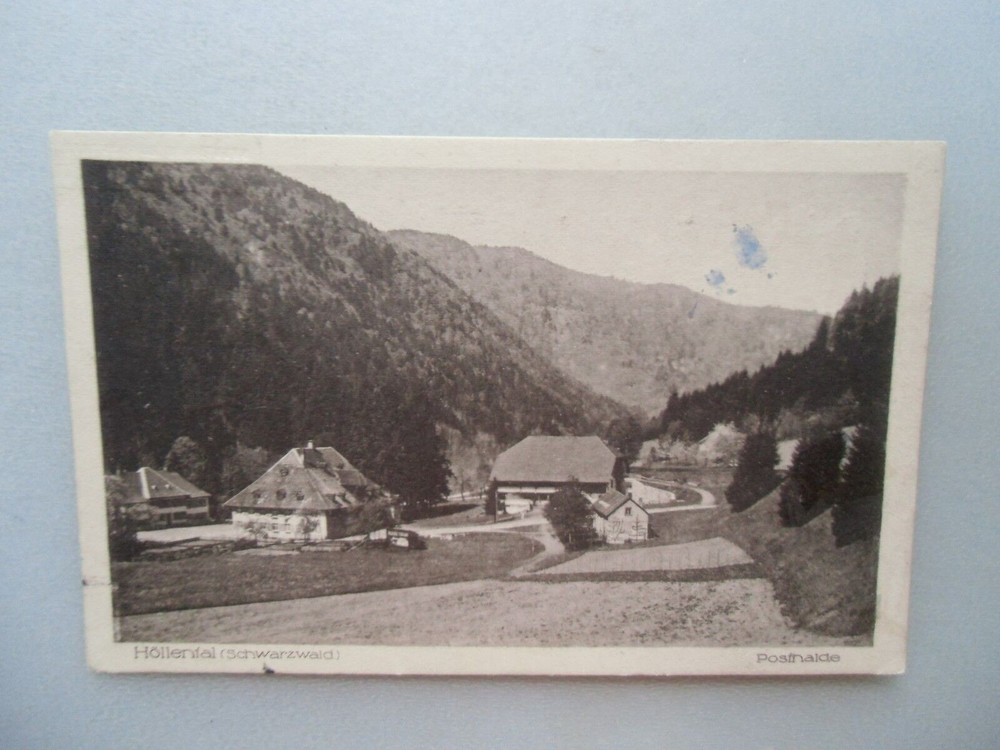 Postcard Höllental Black Forest 1926 Posthalde