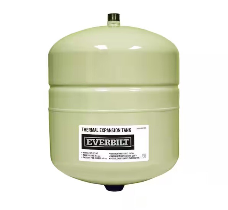Everbilt EF-TET-4T 4.5 gal. 3/4 MIP Connection Thermal Expansion Tank