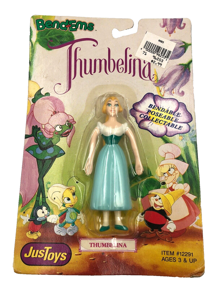 Vintage MGM Thumbelina Bend-ems Justoys 1992 Item# 12291 Rare LIMITED TIME!-image