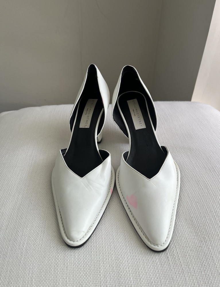 Stella McCartney 36.5 Elegant White Heels