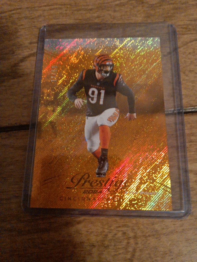 2024 Panini Prestige Xtra Points Trey Hendrickson Premium Gold /75 #62 Bengals