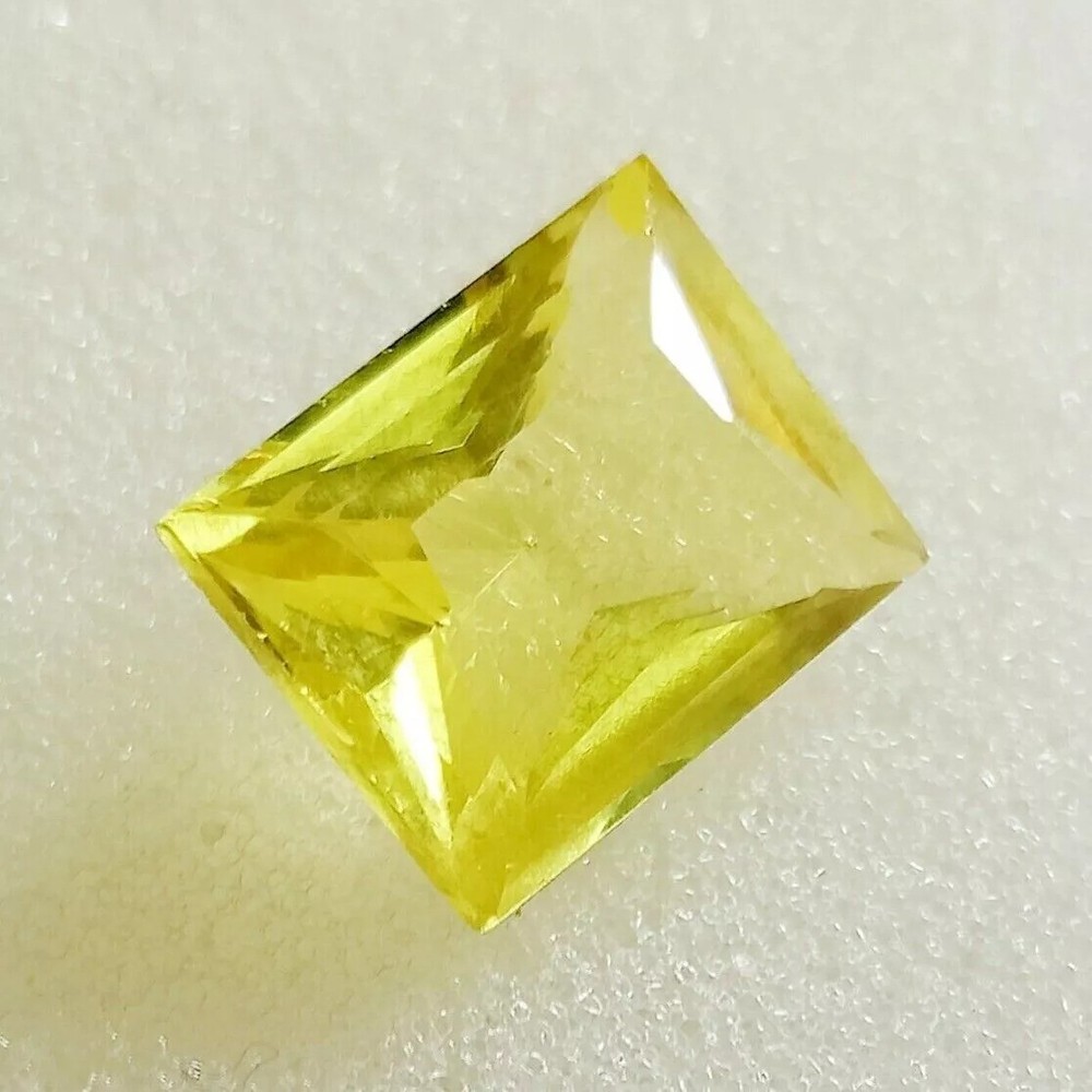 Yellow Baguette Sapphire Size 12-13 Ct Cut Natural EGL Certified Loose Gemstone