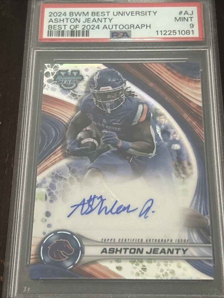 2024 BOWMAN BEST UNIVERSITY BEST OF 2024 AUTO #AJ ASHTON JEANTY PSA 9