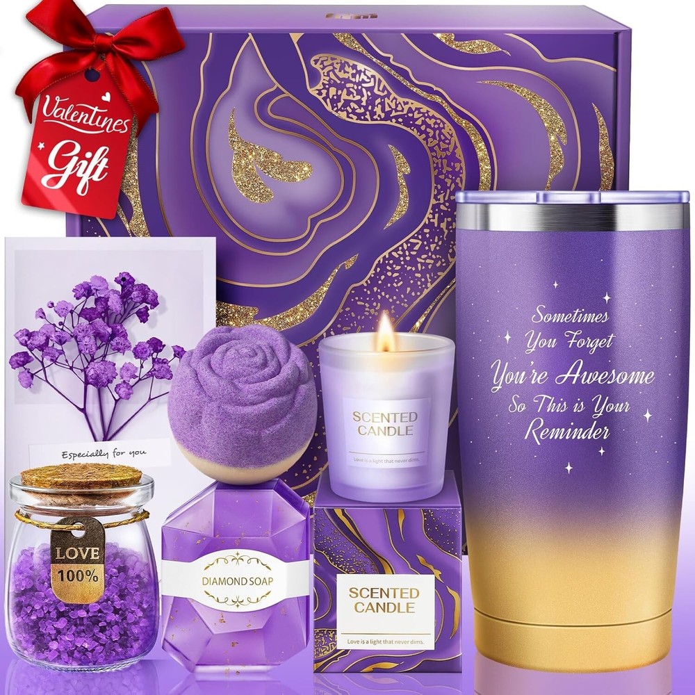 New Valentines Day Gifts for Her, Women, Girlfriend, Wife, Gift Basket-image