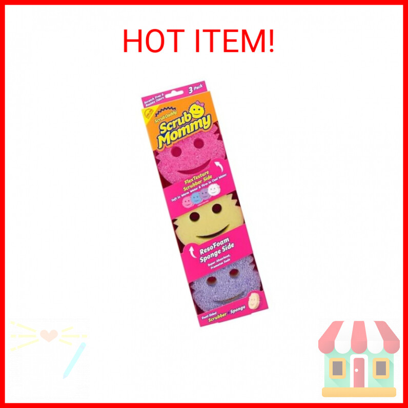 Scrub Daddy Scrub Mommy Sponges - Dish Scrubber + Non-Scratch Cleaning Sponges K
