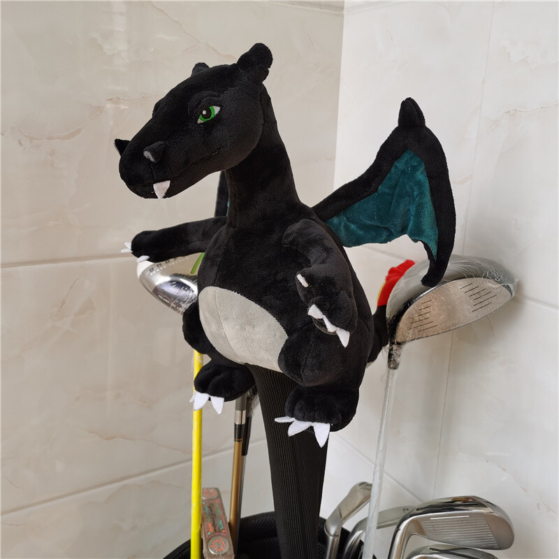 Black Dragon Driver Headcover With Foldable Iron Shelf 460cc Golf Head Cover