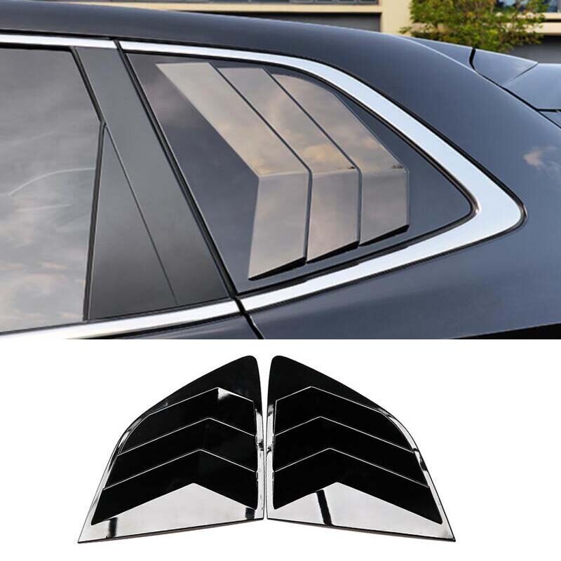 For Honda CR-V CRV 2023-2024 Side Window Louver Shutter Cover Trim Glossy Black