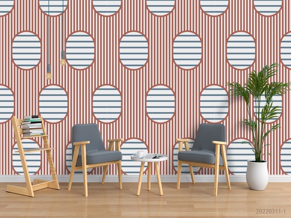 3D Lines Geometric Pattern Wall Murals Wallpaper Murals Wall Sticker 2
