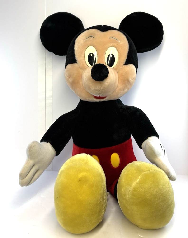 Vintage 28-inch Tall Mickey Mouse Plush Stuffed Animal from Walt Disney World