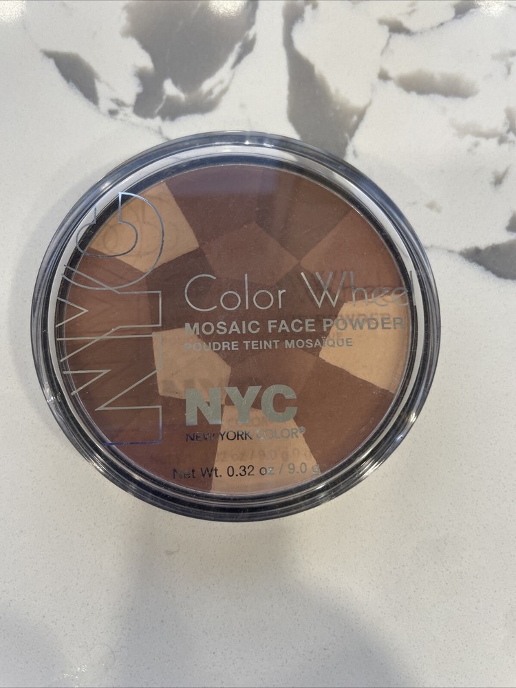 NYC New York Color Wheel Mosaic Face Powder 724A All Over Bronze Glow NEW