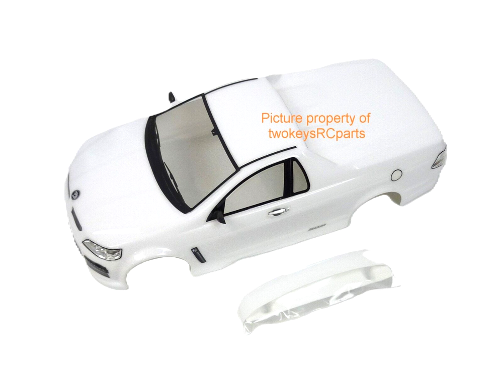1:10 RC Painted Body Shell - Holden Commodore Maloo ute 200mm WHITE.+black