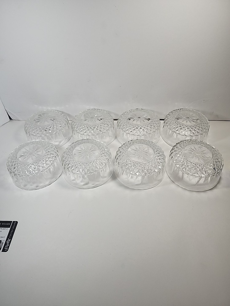 Arcoroc France STARBURST Berry Fruit Dessert Bowls 4” Set of 8