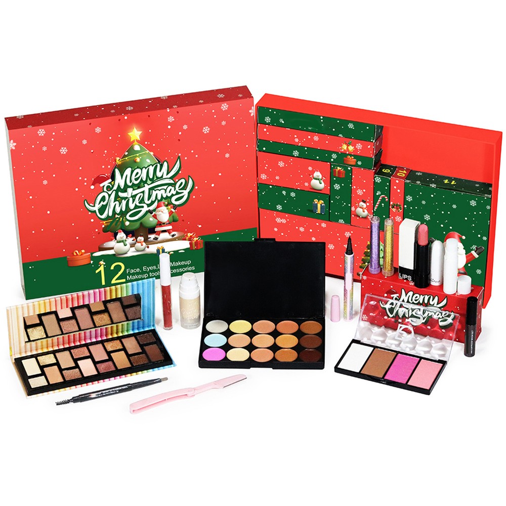 Christmas Countdown Gift Box Makeup Set Christmas Advent 12 Pieces/ Set