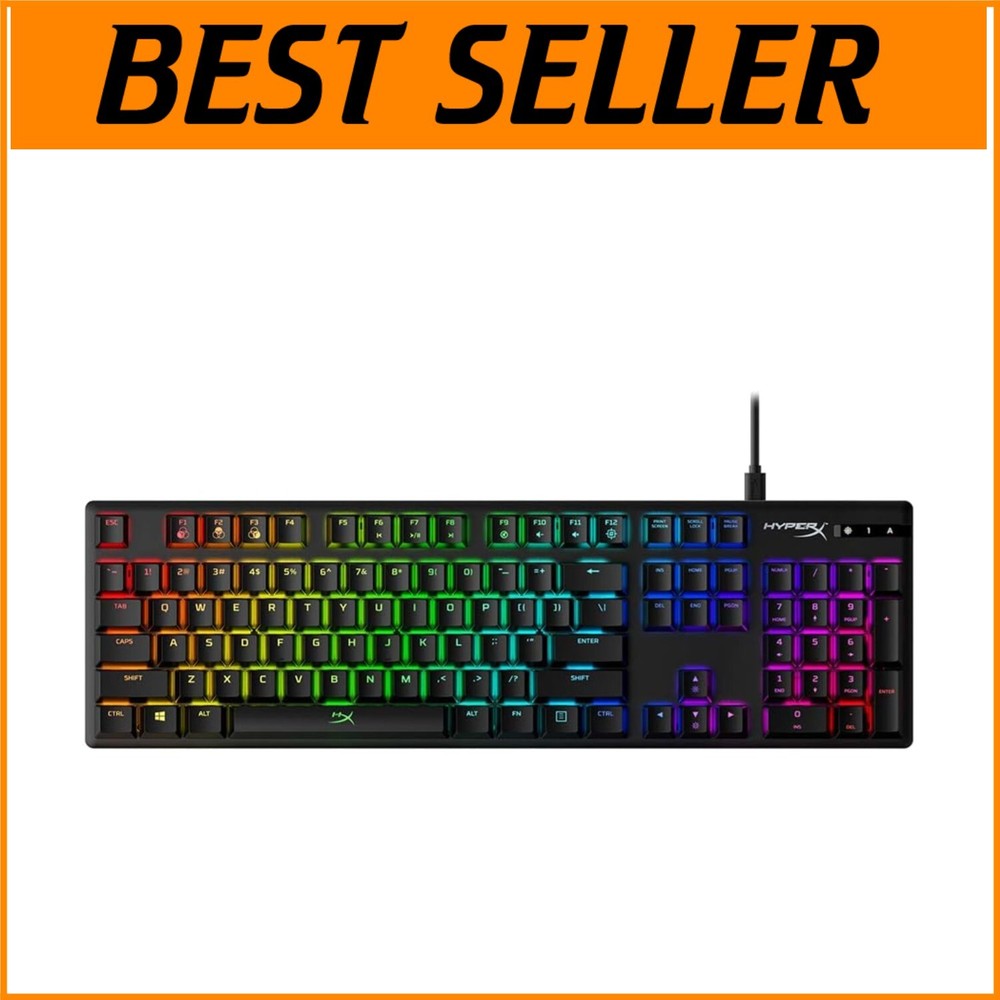 Portable HyperX Alloy Origins RGB Mechanical Keyboard with 104 Keys