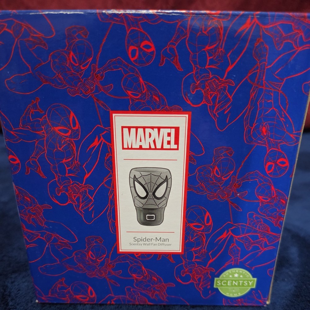 Scentsy Wall Fan Diffuser-No Light-Marvel- Spider Man- New In Box