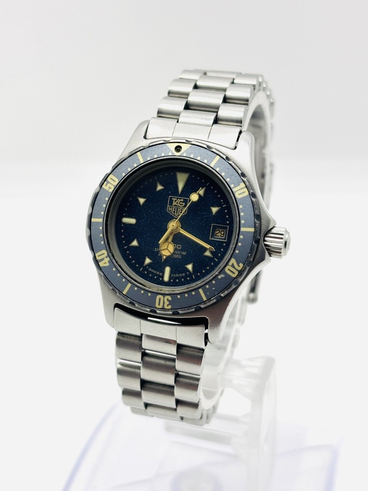 [Exc+5] TAG Heuer 2000 972.608 Navy Moondust Dial Quartz Women's Watch Used