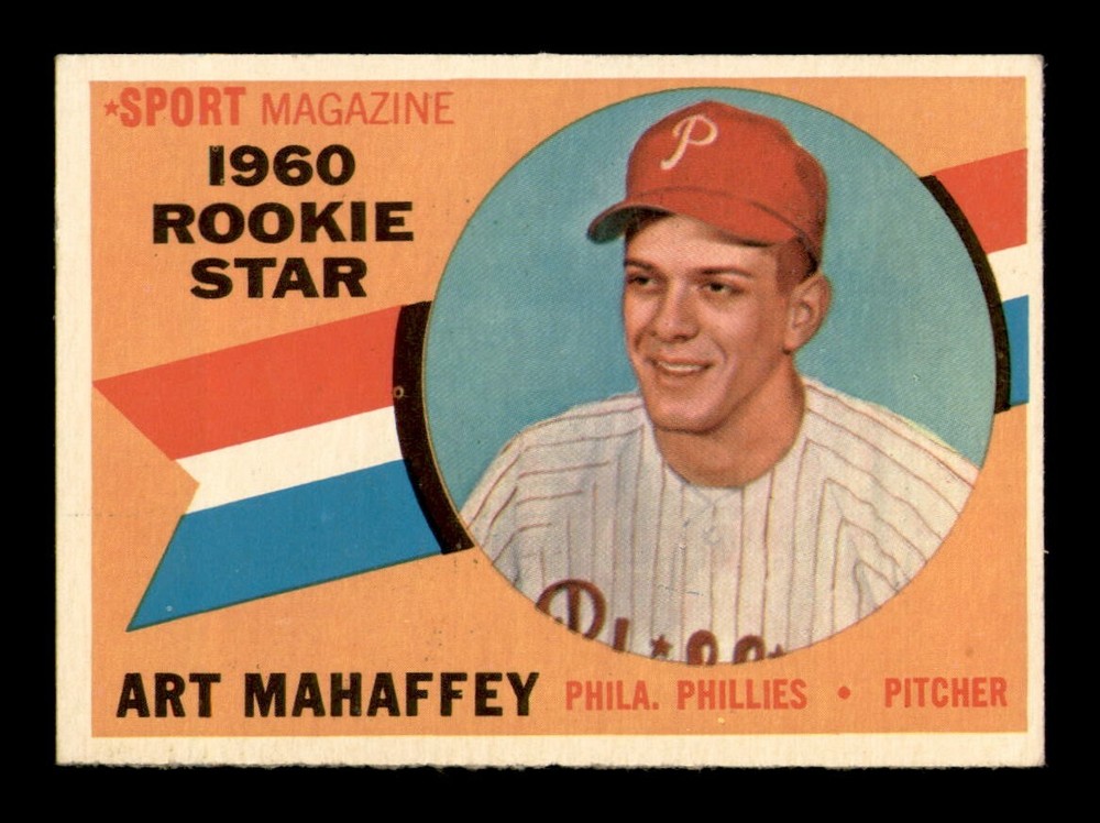 1960 Topps Art Mahaffey #138 EX-MINT OBGcards Baseball Vintage Break
